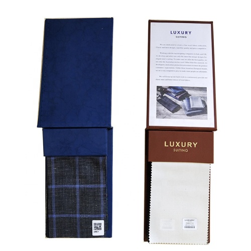 High-end 100%wool and Linen Suit Fabric Sample swatch Book