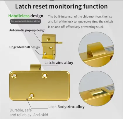 Smart keyless Fingerprint Electronic cabinet Lock For Drawer