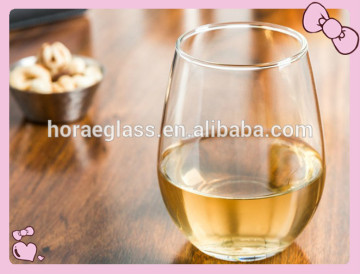 Glassware manufacturers thick stemless white wine glass