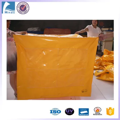 Reusable Plastic PVC Pallet Cover - Waterproof Polyester Pallet Top Bag Tarp