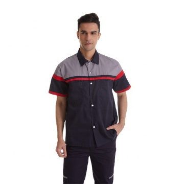 Wholesale Reflective Short Sleeve Shirts for Men: Ideal for Mechanics and Safety Work Wear with Custom Logo Options