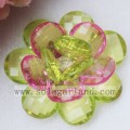 47MM Acrylic Transparent Two Tone Artificial Beading Flowers