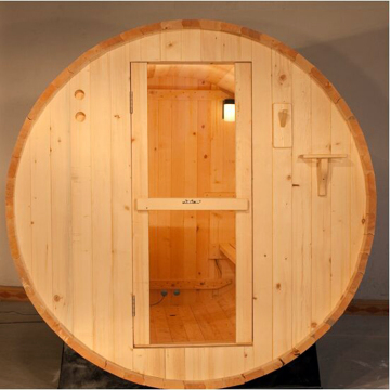 Wooden personal steam cabinet, sauna cabinet, 2 persons barrel sauna