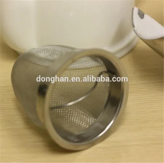 top qualty tea pot with stainless mesh from china manufacture