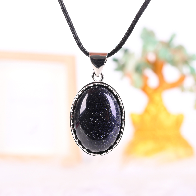 Natural Crystal Pendant Necklace