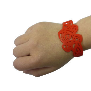 Silicone Rubber Bands for Kids, Eco-friendly, SGS-certified, Various Colors/Shapes are Available