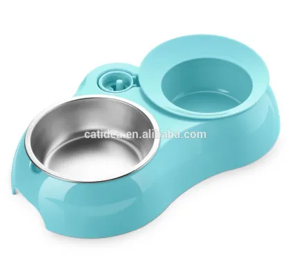 Pet feeder, double cat feeder, pet feeding, silicone double feeder