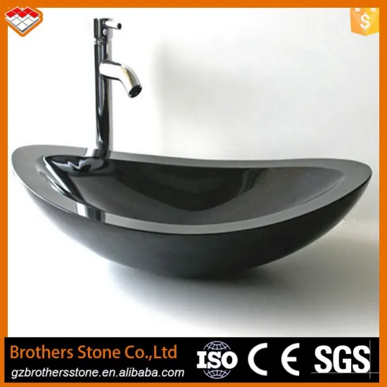 China Supplier Cheap Black Marble Natural Marble Hand Wash Basin for Bathroom Countertop