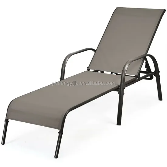 Adjustable Outdoor Sling Seat Pool Chair Recliner Beach Chair