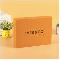 Orange Texture Paper Drawer Box with UV Logo