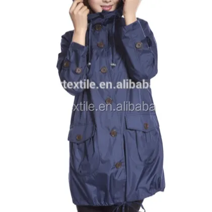 PVC PU Polyester Women's Raincoat Rain Suit