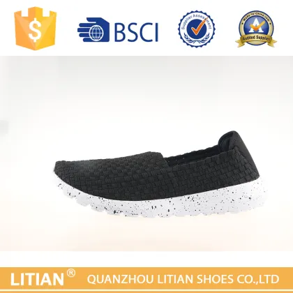 wholesale dc shoes slip on weaving shoes for men