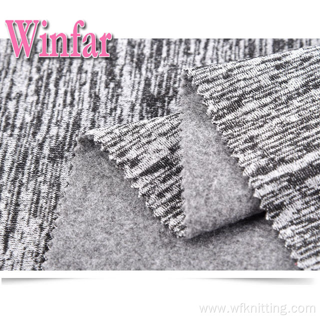 Two Tone Polyester Spandex Hacci Knit Fabric Stock