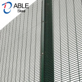 PVC coated anti-climb high security fence