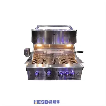 New Design Large BBQ Grill Outdoor Kitchen Stainless Steel Portable Gas Pizza Oven for Family or Home Parties