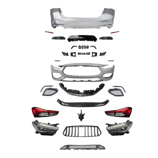 Car Body Kit for Maserati Ghibli Trofeo - Front Rear Bumper Grille Headlights Taillights
