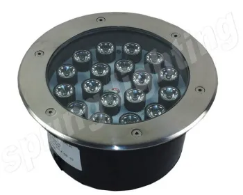 Outdoor Decorative Recessed Rgb Led Flood Light , 18w Ip65 Inground Light