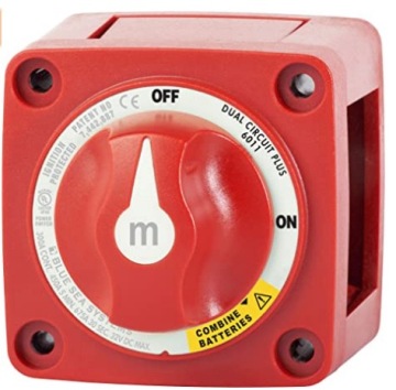 DC 12V/48V Battery Isolator Switch - Marine Boat Single Circuit Cut Off Switch