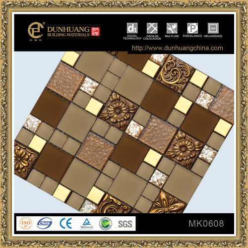 Luxury Mosaic Tile Designs For Glass Mix Resin Mosaic Tiles Dubai, High