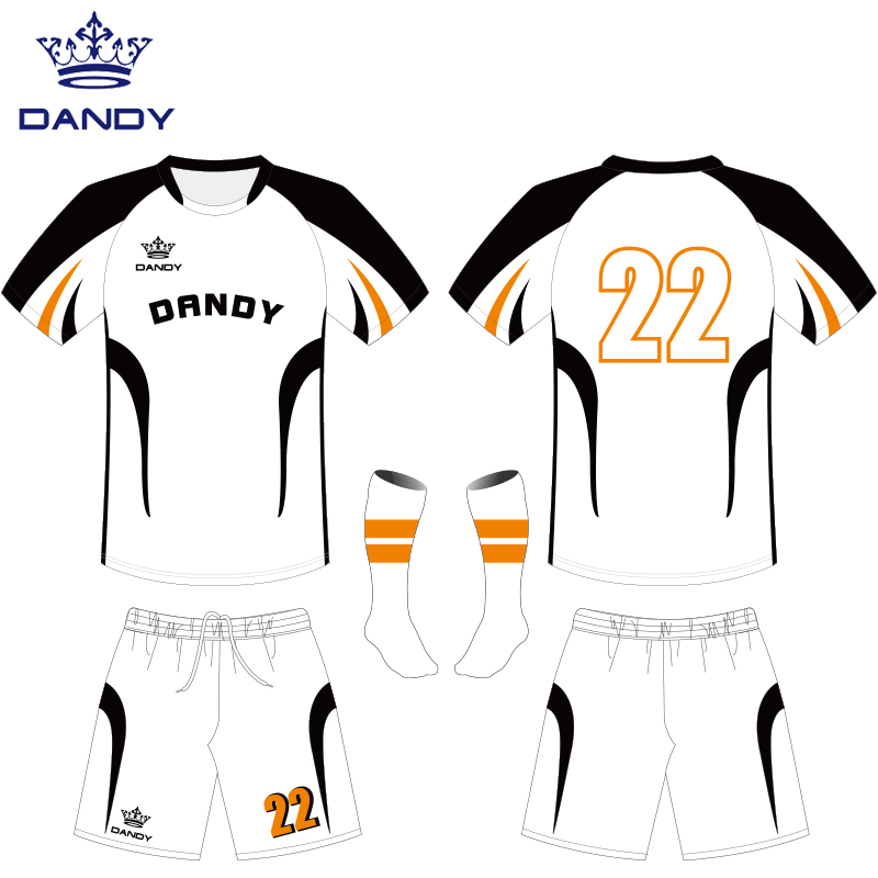 Custom white sublimation soccer jerseys