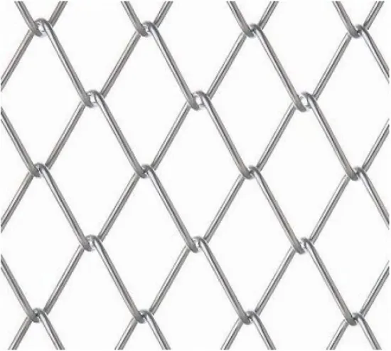 PVC coated or galvanized diamond chain link fence