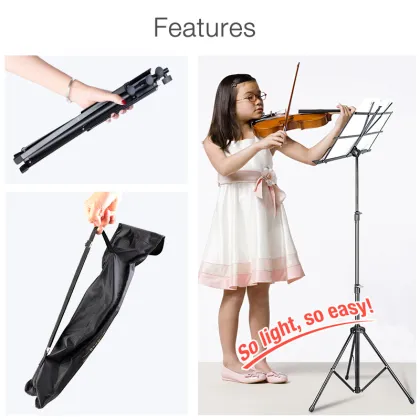 Portable Folding Music Stand for Musical Instruments