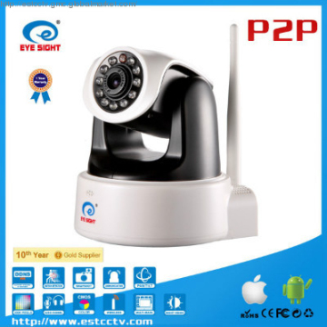 H.264 MEGAPIXEL pan tilt internet ip camera with Micro SD card indoor