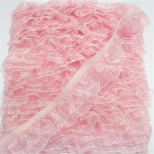 OEM Polyester Ruffle Edged Elastic Trim Band