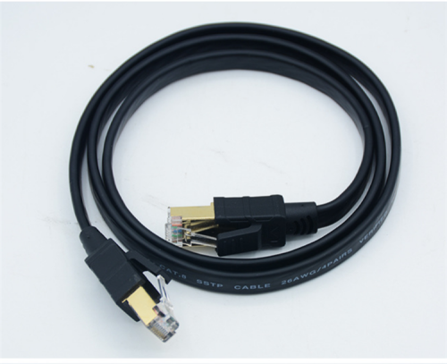 Cable de conexión plano Cat8 de alta velocidad