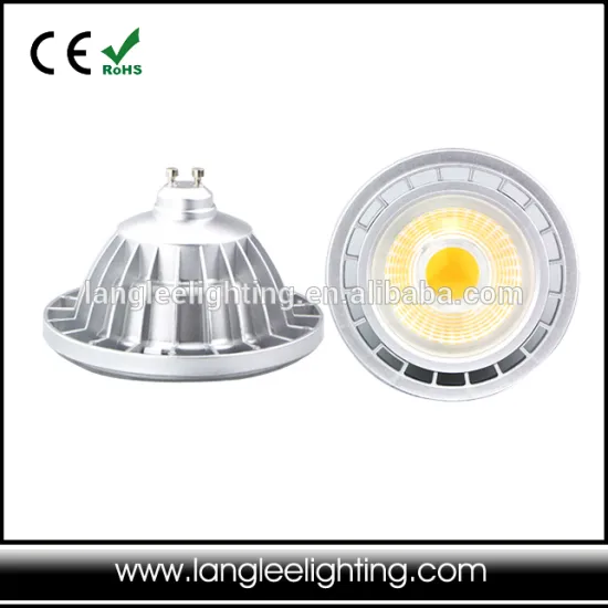 35W AR111 GU10 Base 12 Volt 50000 Life Hour White LED 1100-1200lm Aluminium Body