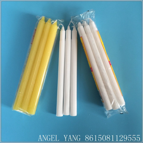 Red box paraffin wax bright candle bougie 6pcs