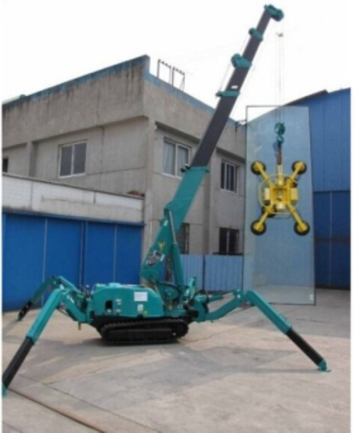 Glass Spider-crane Used for 500KG Installation