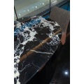 Moderna mesa de comedor circular "Elegancia en la ciudad"