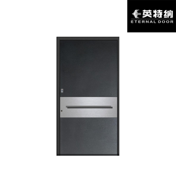 Secure Aluminum Panel Door for Self-built House