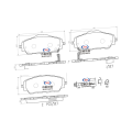 Ford P 24222 N এর জন্য সামনের ব্রেক প্যাড