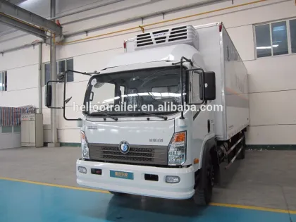 China Sinotruk CDW 4x2 small refrigerator truck for sale