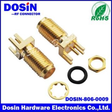 Extra Long Female Straight SMA PCB Edge Mount Connector