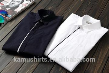 Wholesale fancy shirts mens contrast dress casual shirts