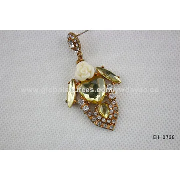 Golden Jewelry Italian Crystal Earrings