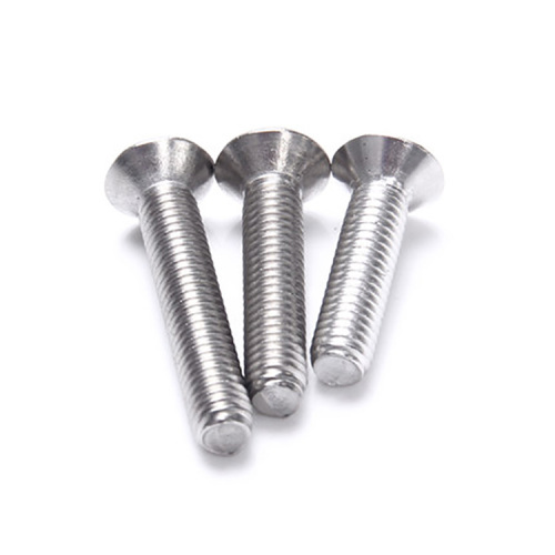 Stainless steel flat head plum anti-theft screw