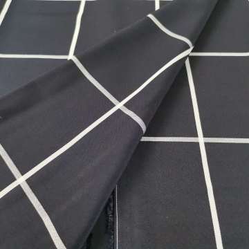 Satin Elasticity Black Background And White Stripe