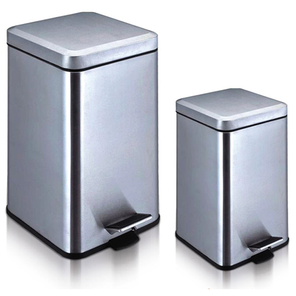 stainless steel pedal bin