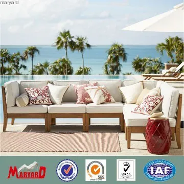 High quality woodard patio furniture teak sofa