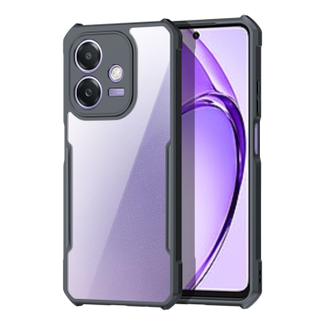 Blarper TPU nero con copertina posteriore acrilica chiara per Oppo A5 Pro
