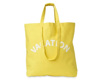 Golden canvas handbag of superior quality