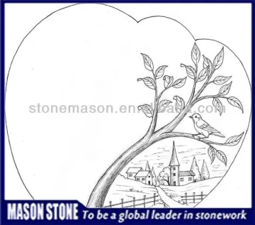Simple monument headstone design