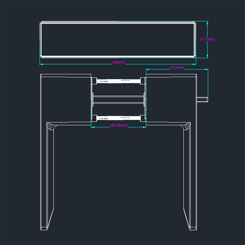 Auto Cad Drawing Of Bl 10271 Et Livingroom Handle