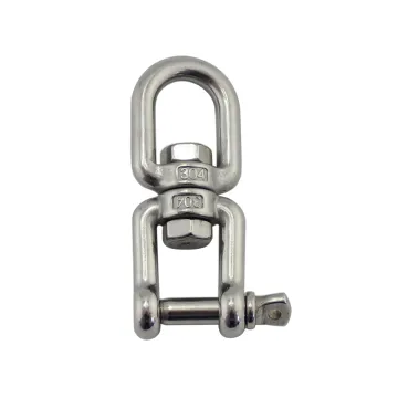 Stainless steel D shackle jaw and eye swivel snap shackle eye jaw end swivel