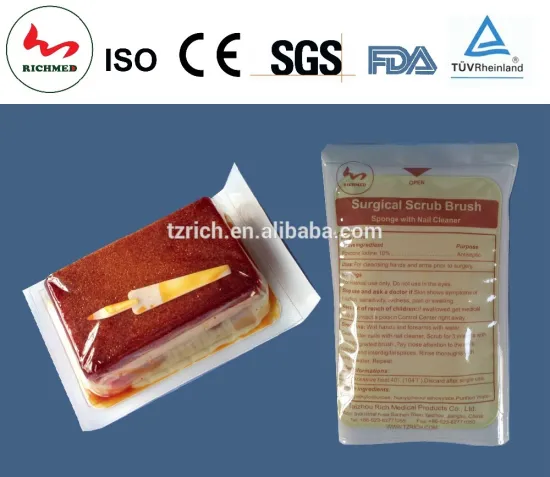 disposable surgical scrub brush