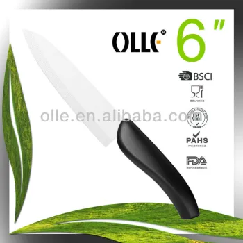 6'' Two Color Handle Ceramic Kitchen Knife